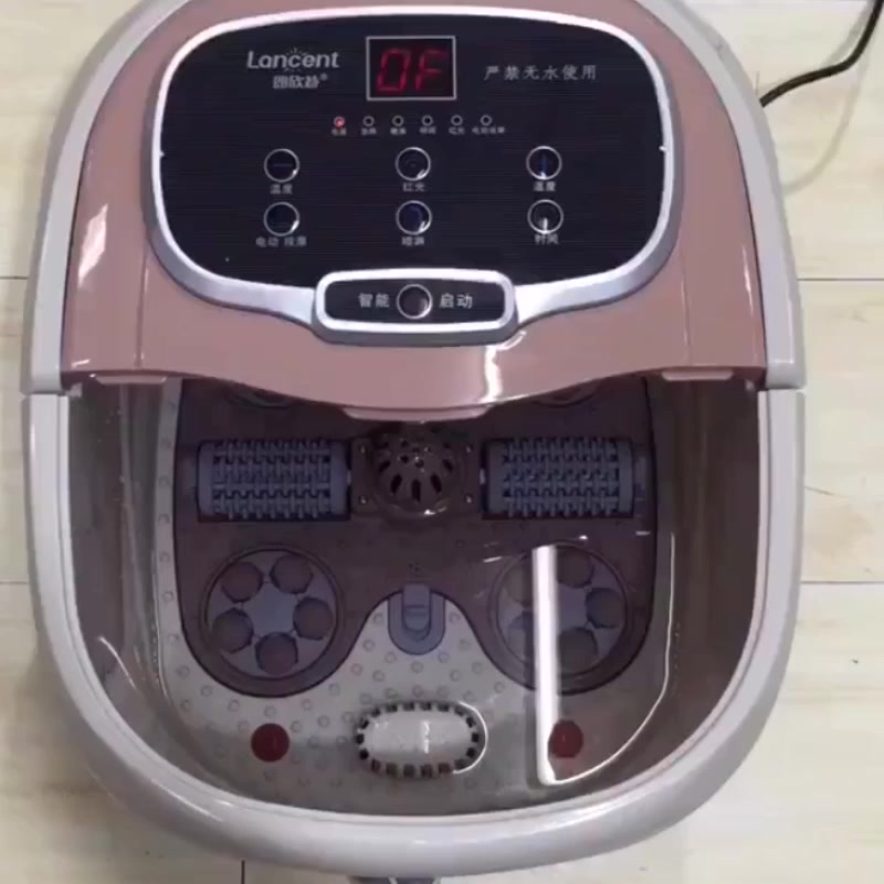 朗欣特足浴盆8105全自动按摩泡脚盆深桶洗脚盆足疗机按摩器电动加热