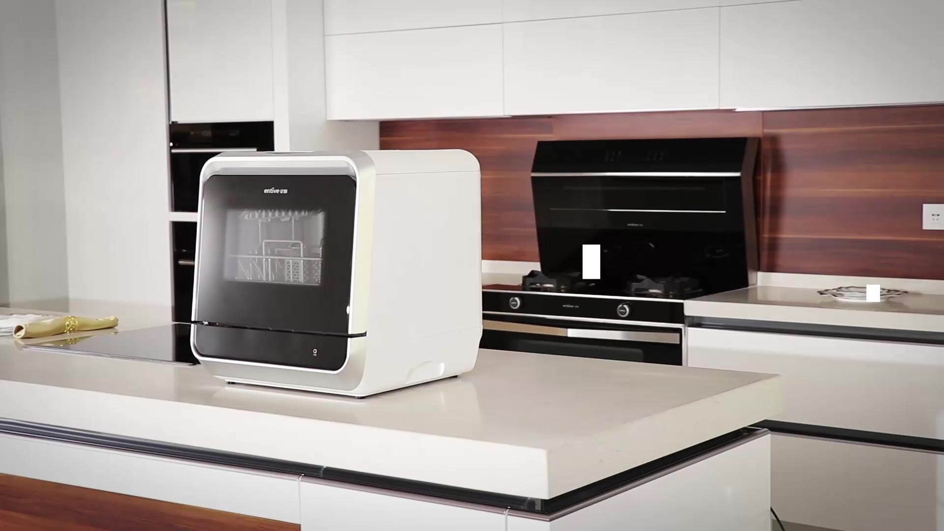 亿田(entive) 洗碗机 除菌烘干家用4套台式免安装款 xw-t45m(青春蓝)